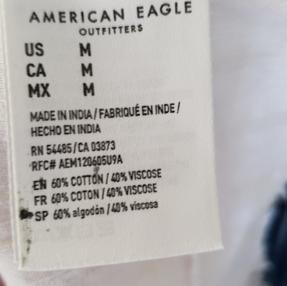 American Eagle outfitters long sleeve open back boho blouse size M. - Picture 7 of 7